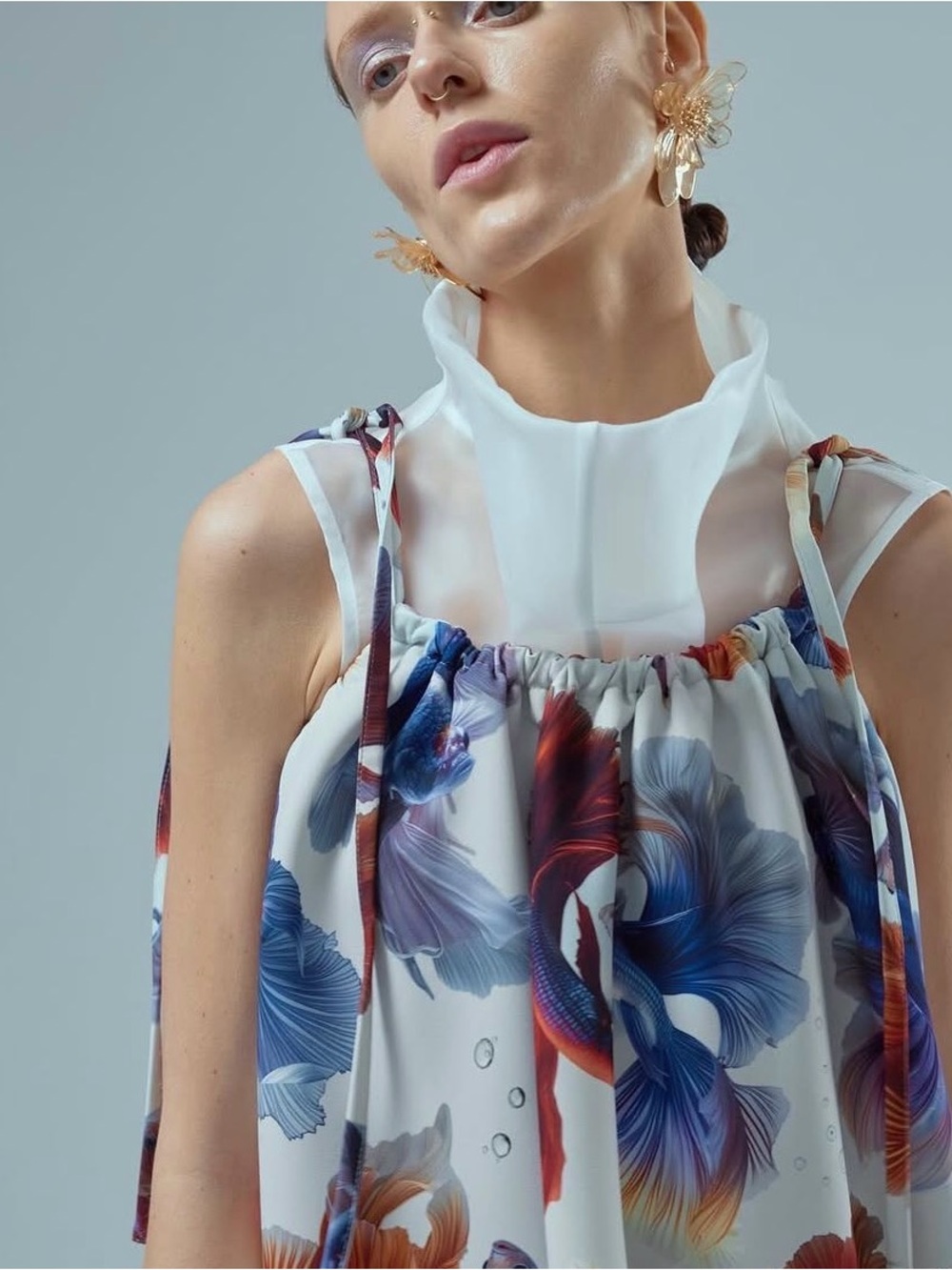 Julia Allert Beta Fish Maxi Dress